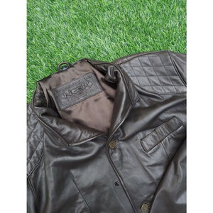 Nexx Unlimited Men's Genuine Leather Coat Size L Moto Jacket Vintage Must See!